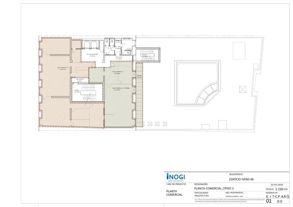 Escritório para Arrendamento em Santa Maria Maior Planta 4
