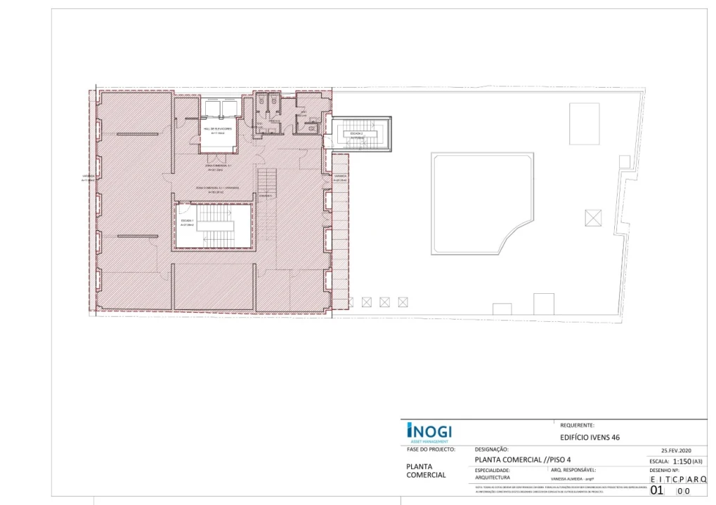 Escritório para Arrendamento em Santa Maria Maior Planta 5