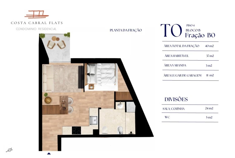 Apartamento para Venda em Paranhos Planta 3