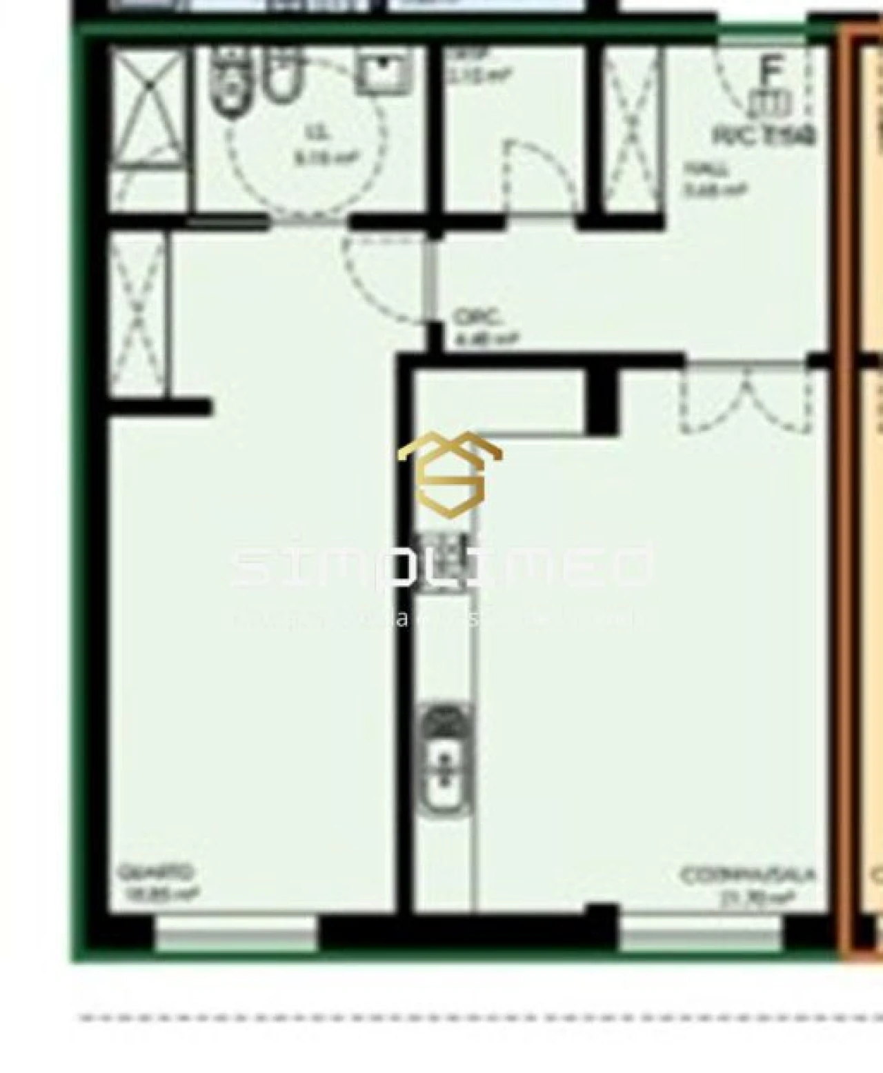 Apartamento T1 para Venda em Covilhã e Canhoso Foto 17