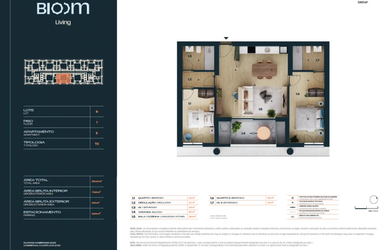 Apartamento T2 para Venda em Moreira Foto 9