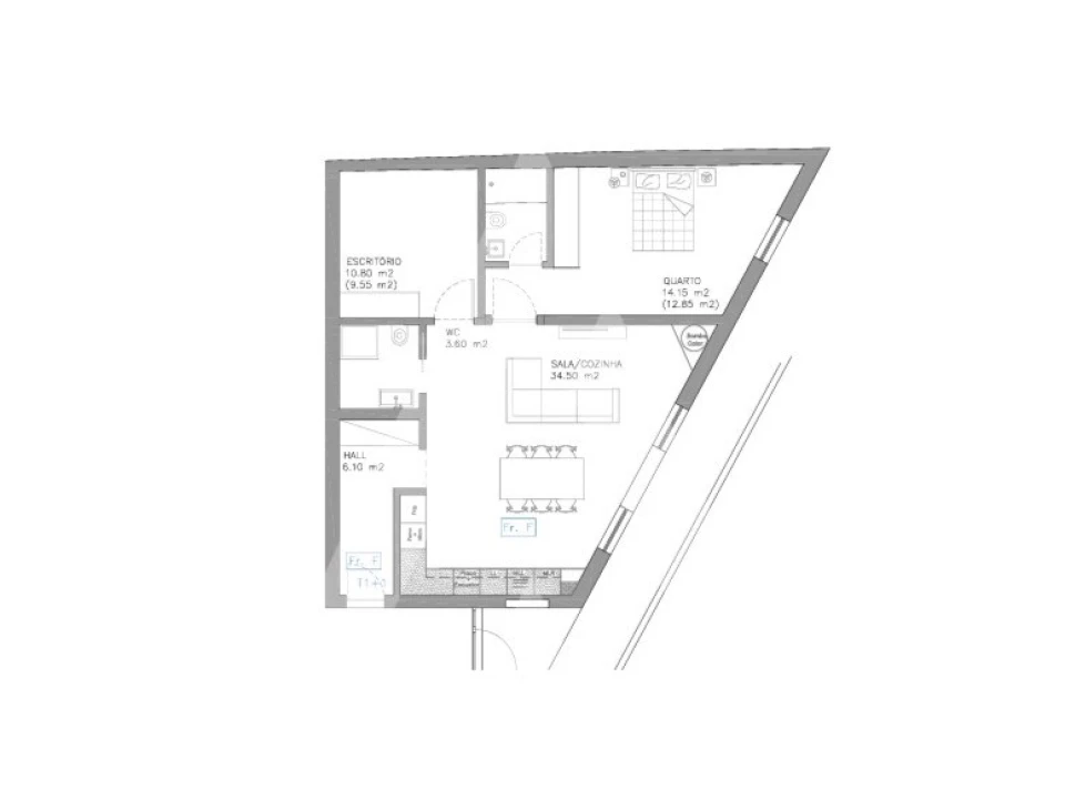 Apartamento T1 para Venda em Esgueira Foto 12