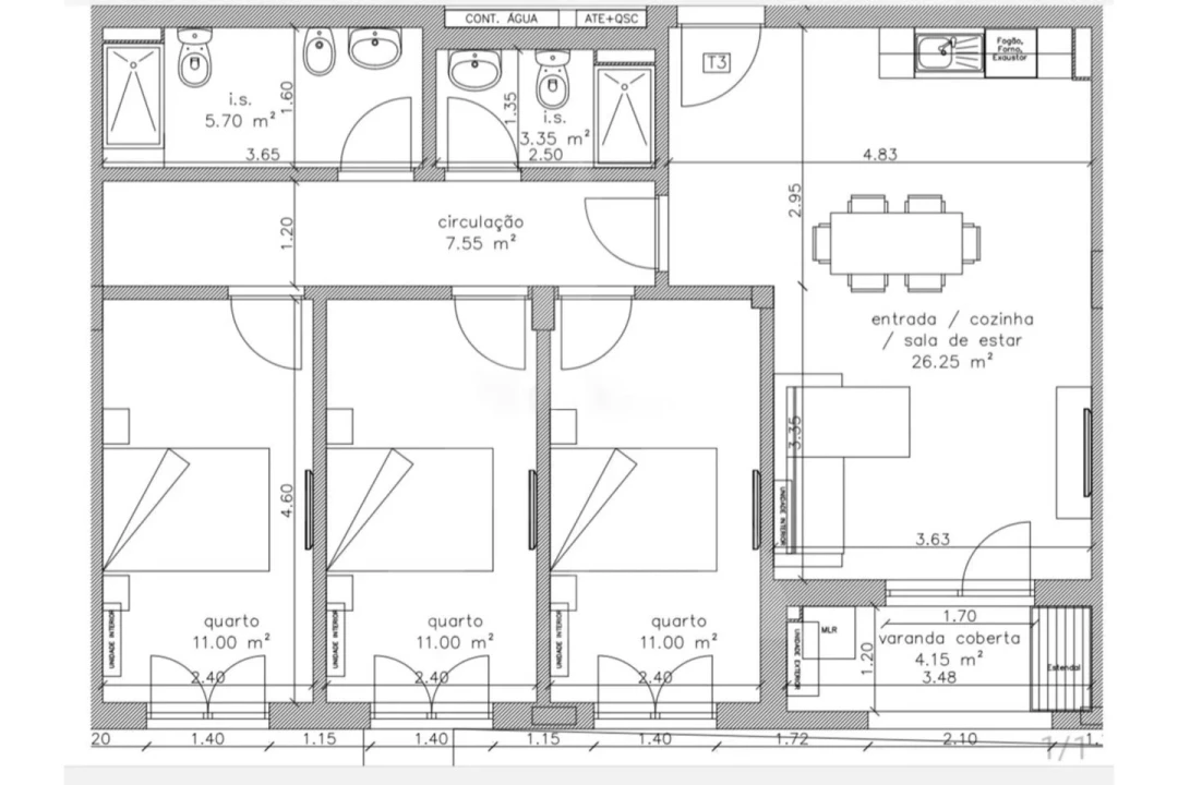 Apartamento T3 para Arrendamento em Aradas Foto 32