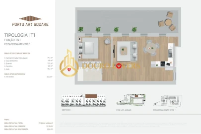Apartamento T1 para Venda em Cedofeita, Santo Ildefonso, Sé, Miragaia, São Nicolau e Vitória