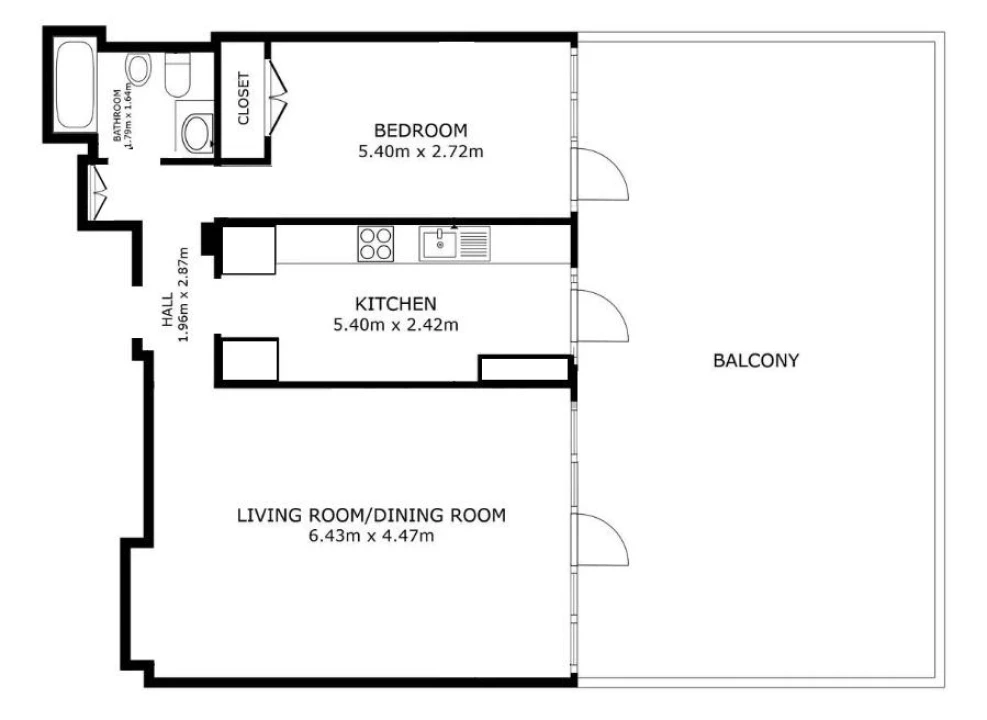 Apartamento T1 para Venda em Avenidas Novas Foto 21