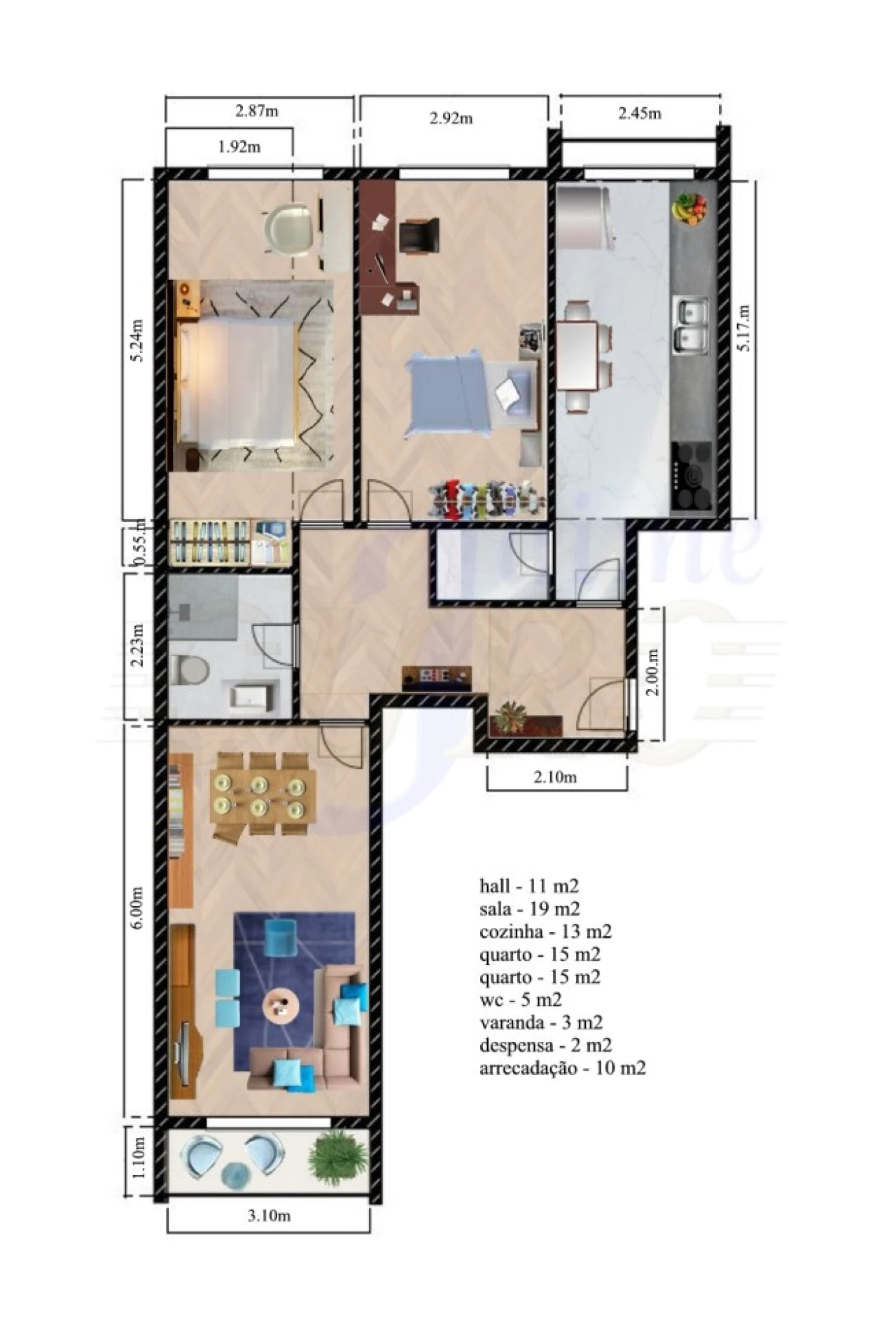 Apartamento T2 para Venda em Agualva e Mira-Sintra Foto 17