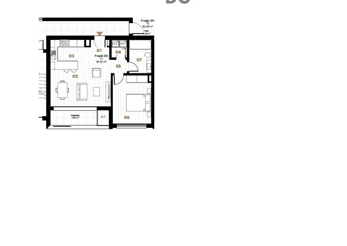 Apartamento T1 para Venda em Estreito de Camara de Lobos Planta 1