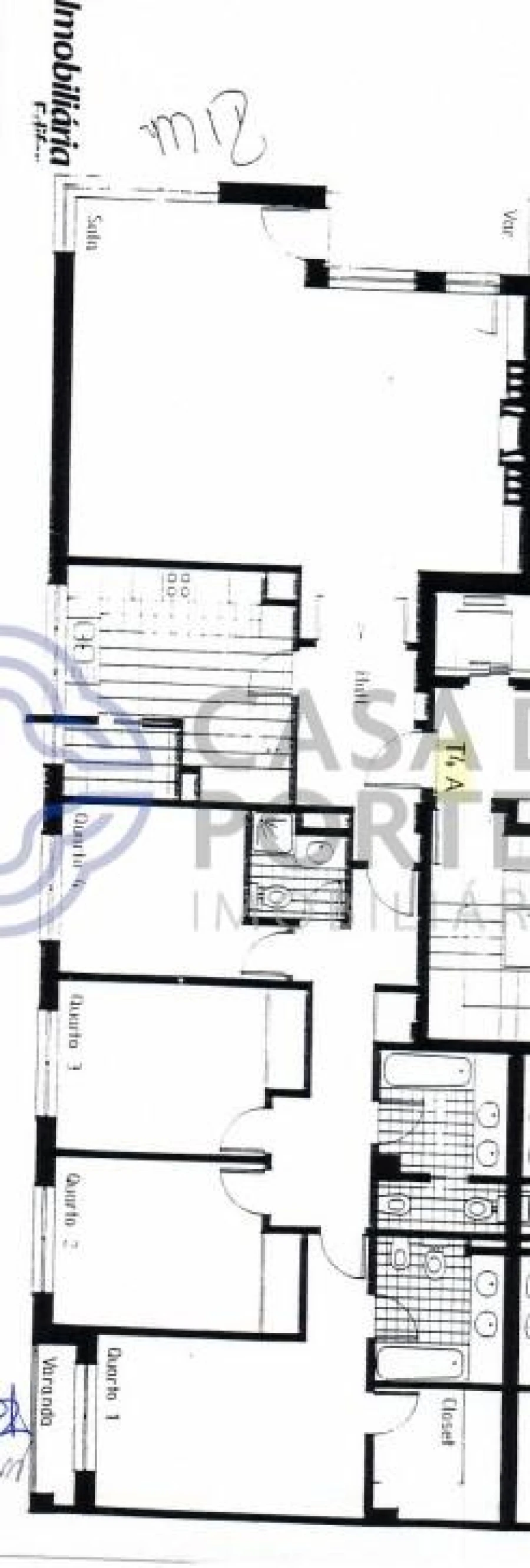 Apartamento T4 para Venda em Matosinhos e Leça da Palmeira Planta 1