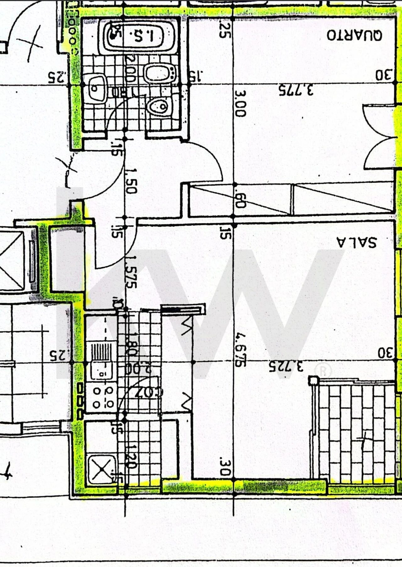 Apartamento T1 para Arrendamento em Carcavelos e Parede Foto 15