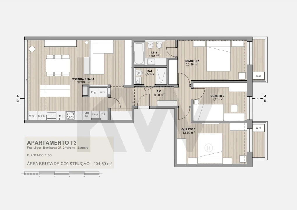 Apartamento T3 para Venda em Barreiro e Lavradio Foto 19