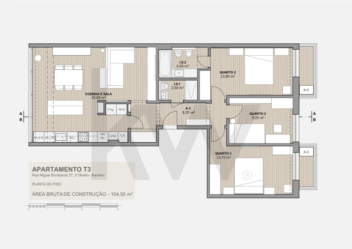 Apartamento T3 para Venda em Barreiro e Lavradio Foto 19