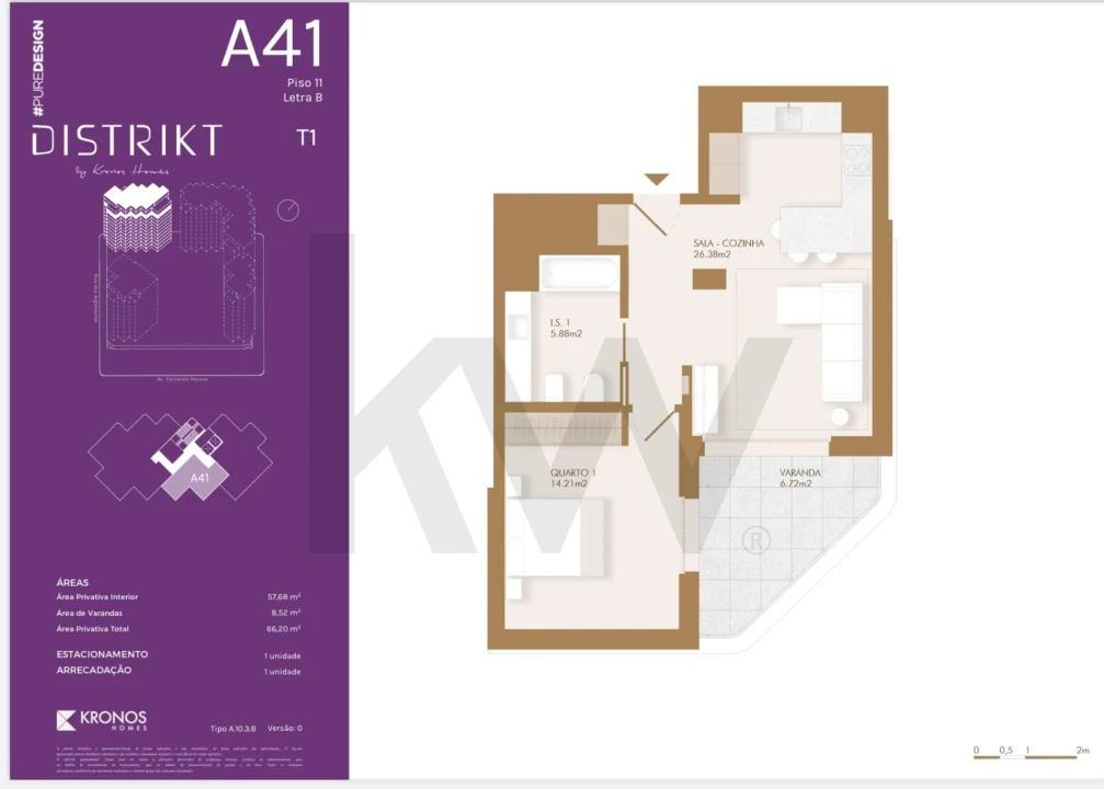 Apartamento T1 para Arrendamento em Olivais Foto 12