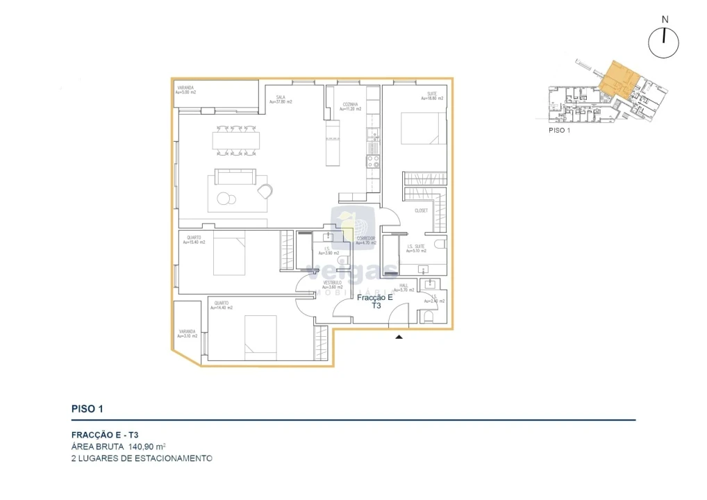 Apartamento T3 para Venda em Atouguia da Baleia Foto 15