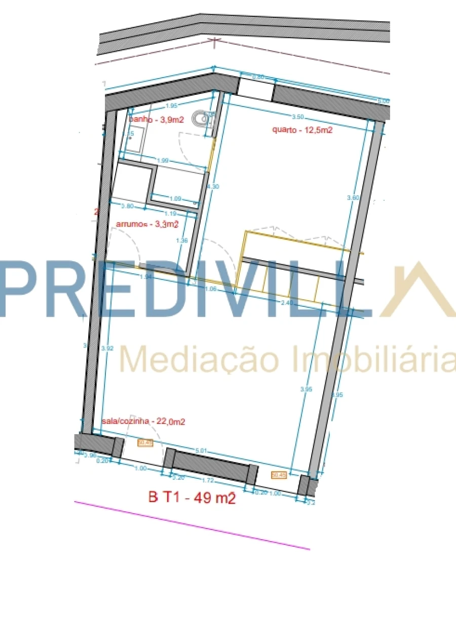 Apartamento T1 para Arrendamento em Azurara Foto 10