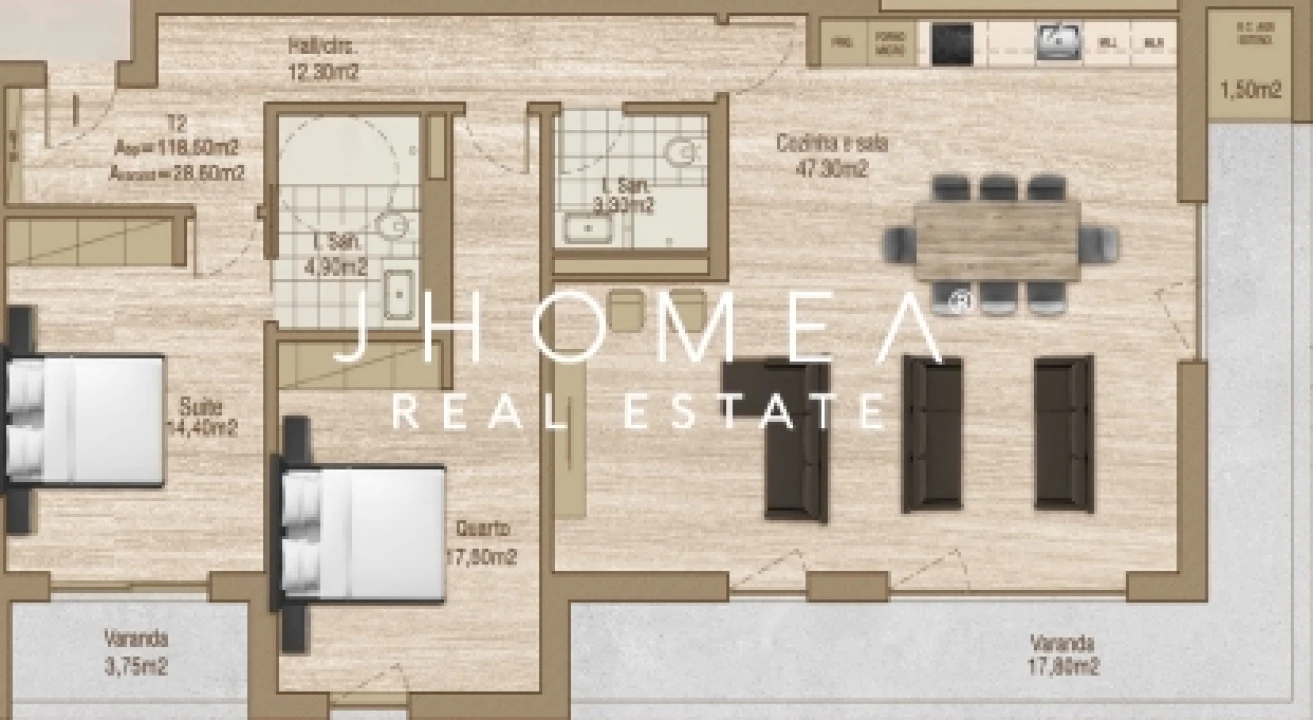 Apartamento T2 para Venda em Glória e Vera Cruz Foto 9