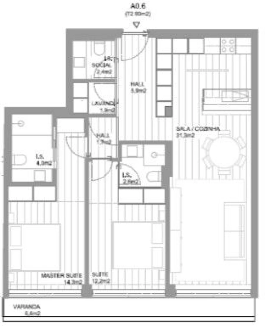 Apartamento T2 para Venda em Vila do Conde Foto 17