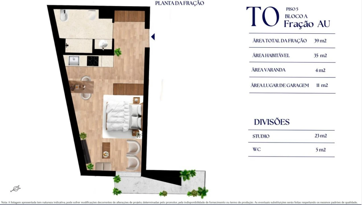 Apartamento T0 para Venda em Paranhos Foto 21