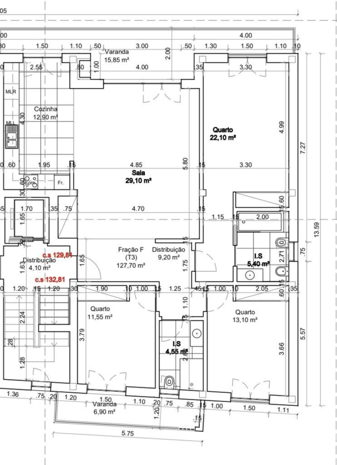 Apartamento T3 para Venda em Nazare Foto 2