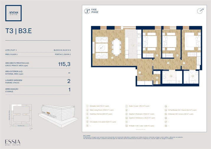 Apartamento T3 para Venda em Campanhã Planta 1