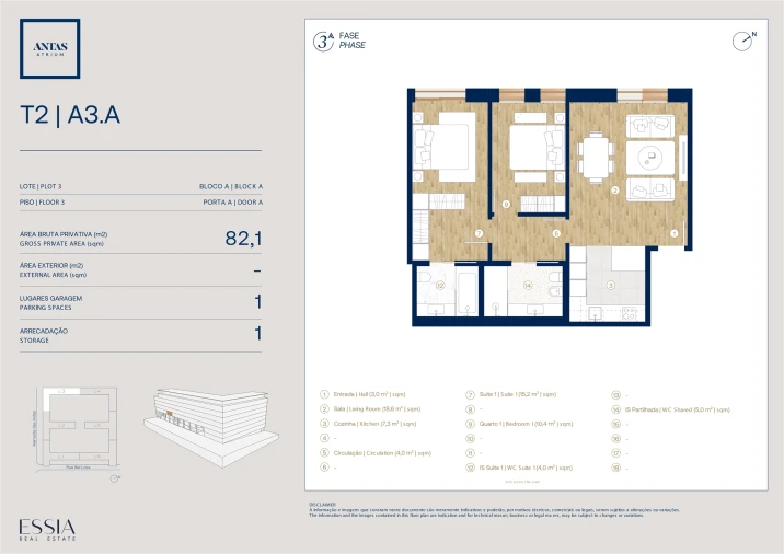 Apartamento T2 para Venda em Campanhã Planta 1