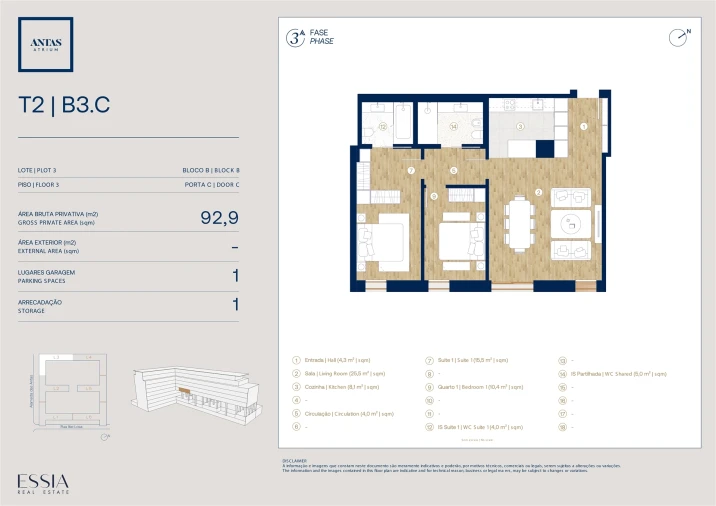 Apartamento T2 para Venda em Campanhã Planta 1