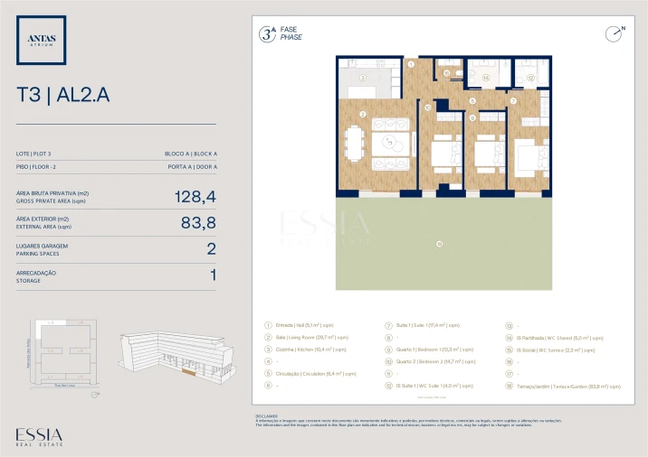 Apartamento T3 para Venda em Campanhã Planta 1