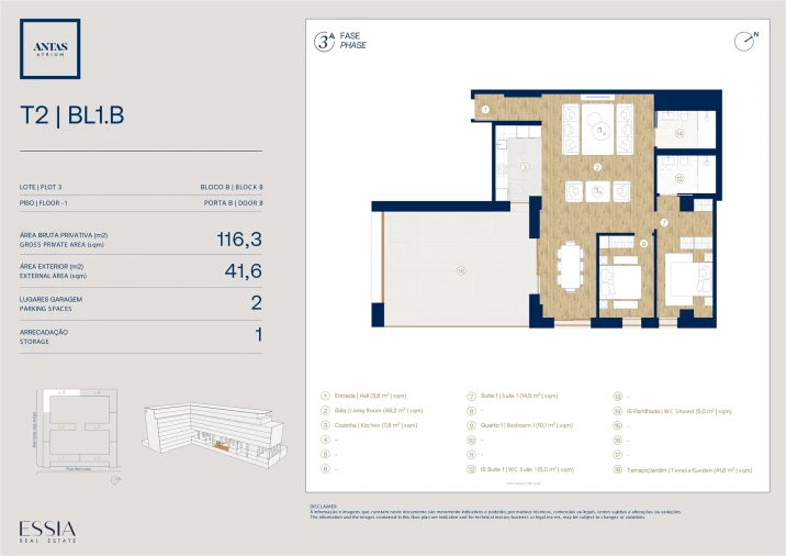 Apartamento T2 para Venda em Campanhã Planta 1