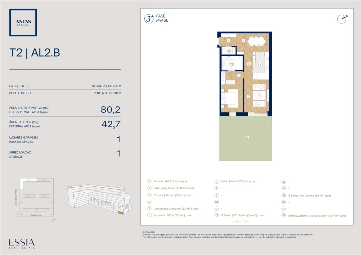 Apartamento T1 para Venda em Campanhã Planta 1