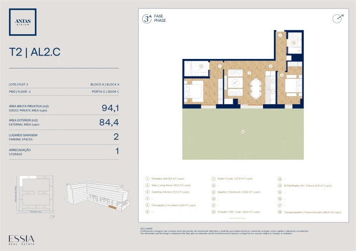 Apartamento T2 para Venda em Campanhã Planta 1