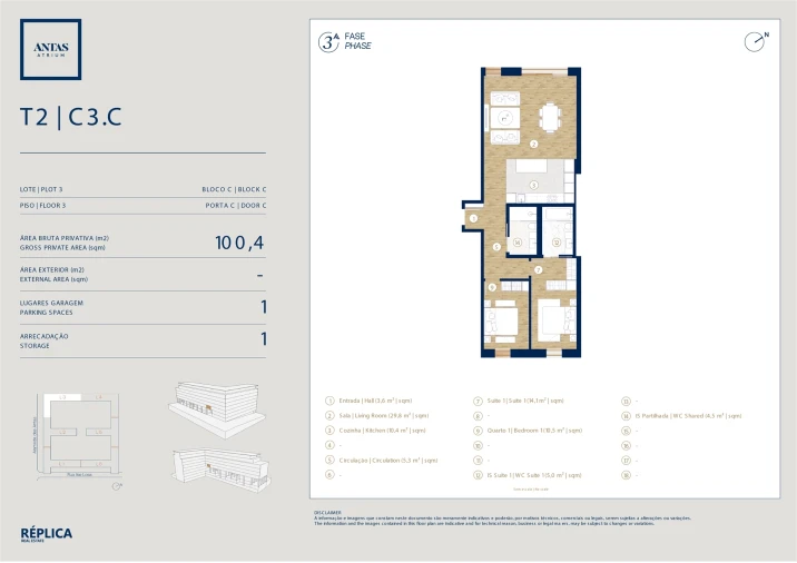 Apartamento T2 para Venda em Campanhã Planta 1