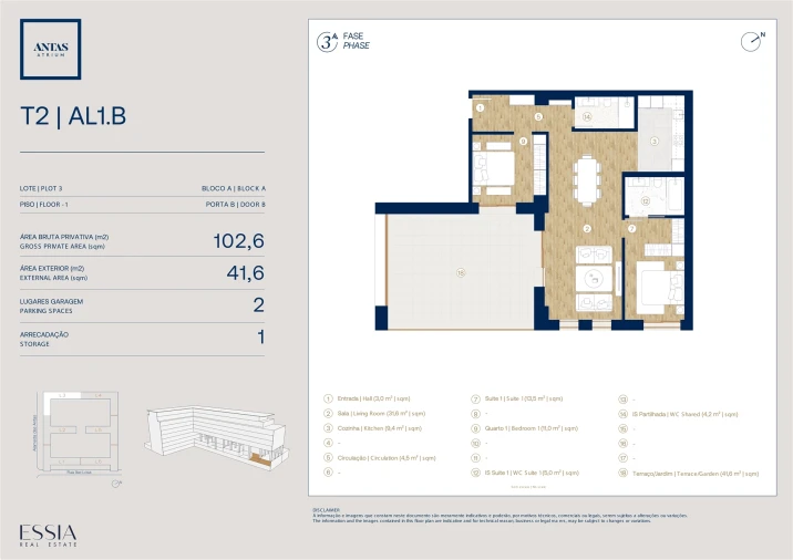 Apartamento T2 para Venda em Campanhã Planta 1