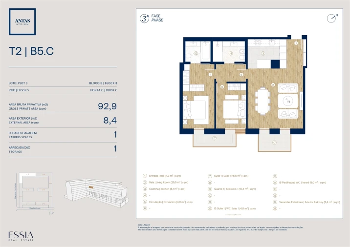 Apartamento T2 para Venda em Campanhã Planta 1
