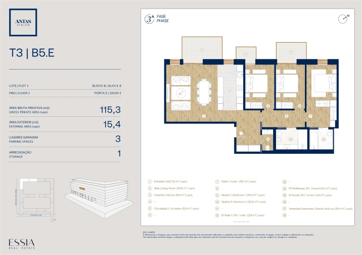 Apartamento T3 para Venda em Campanhã Planta 1