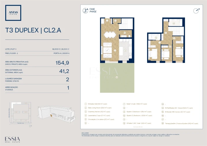 Apartamento T3 para Venda em Campanhã Planta 1