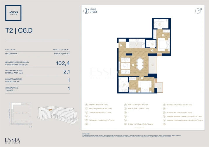 Apartamento T2 para Venda em Campanhã Planta 1