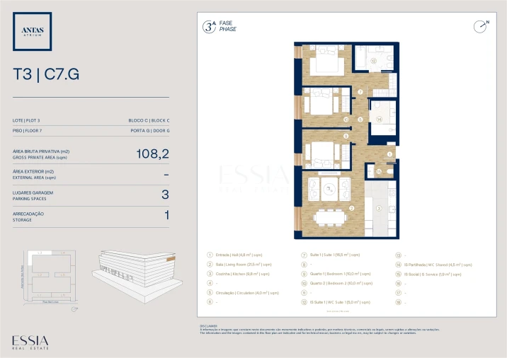 Apartamento T3 para Venda em Campanhã Planta 1
