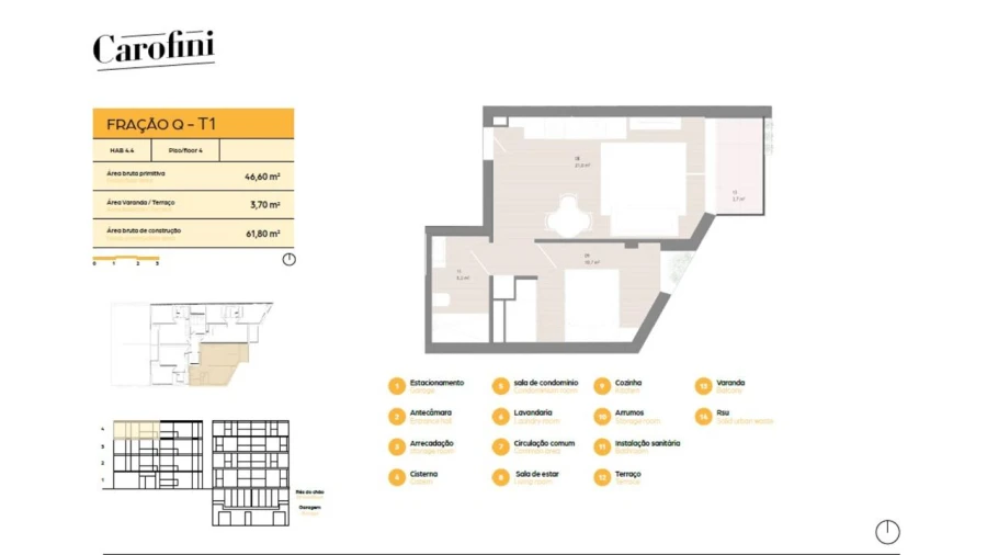 Apartamento T1 para Venda em Matosinhos e Leça da Palmeira Foto 33