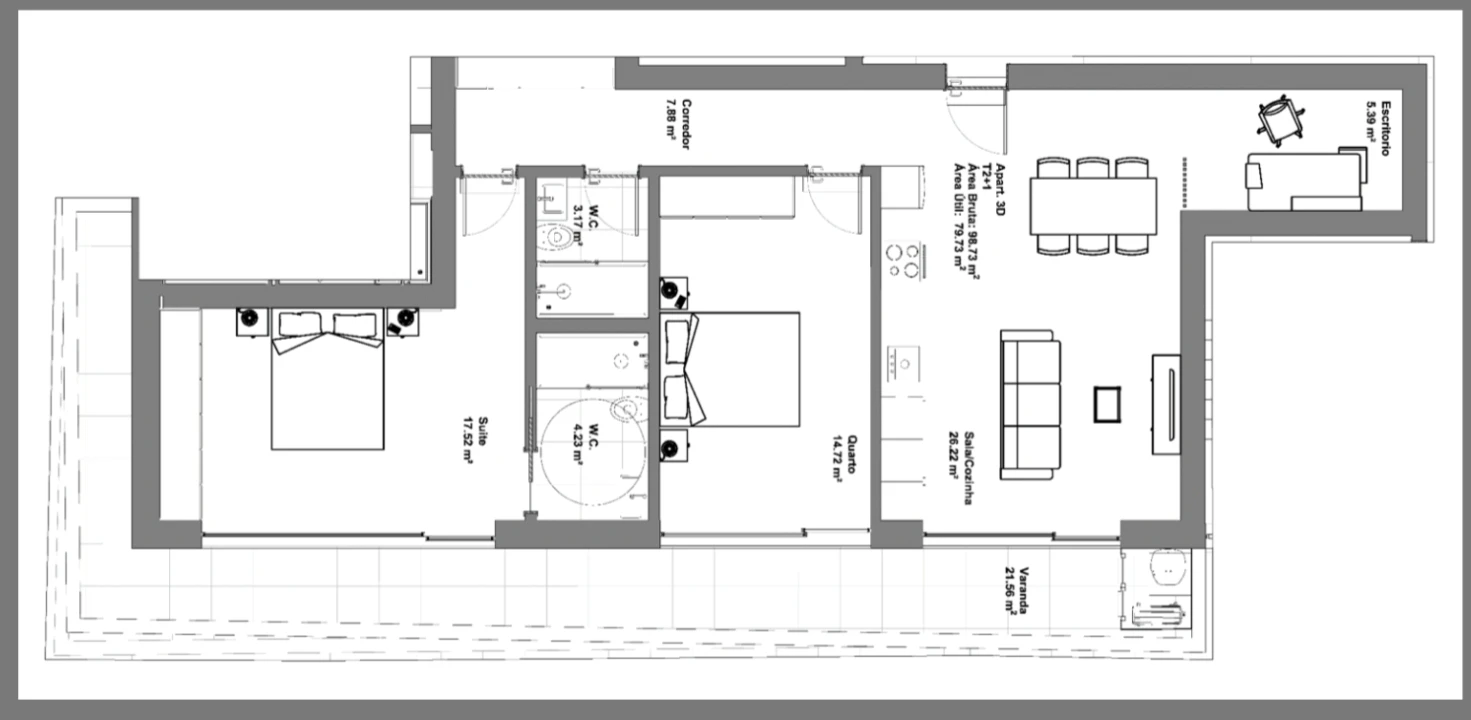 Apartamento T2 para Venda em Glória e Vera Cruz Foto 20