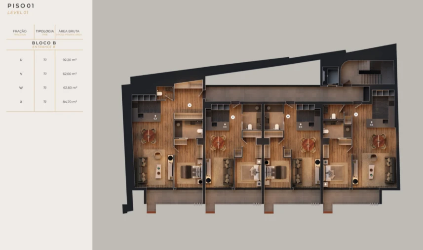 Apartamento T1 para Venda em Estrela Foto 20