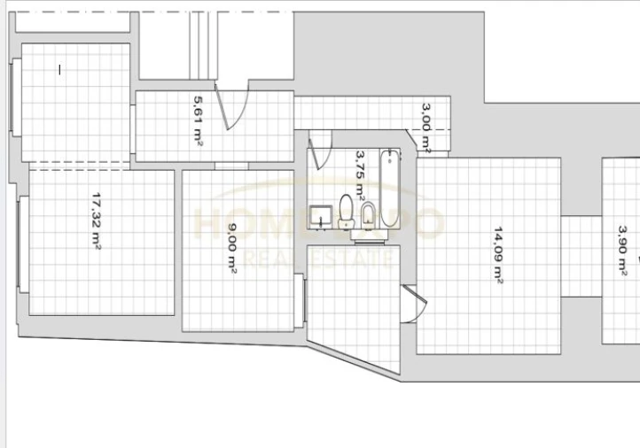 Apartamento T2 para Venda em Santo António Planta 1