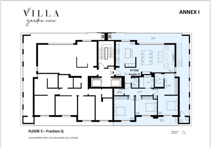 Apartamento T3 para Venda em Setubal (São Sebastião) Planta 2