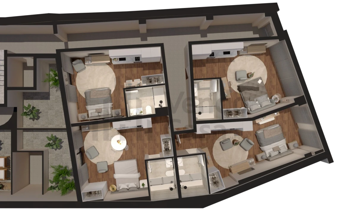 Apartamento T1 para Arrendamento em São Vicente (Braga) Foto 3