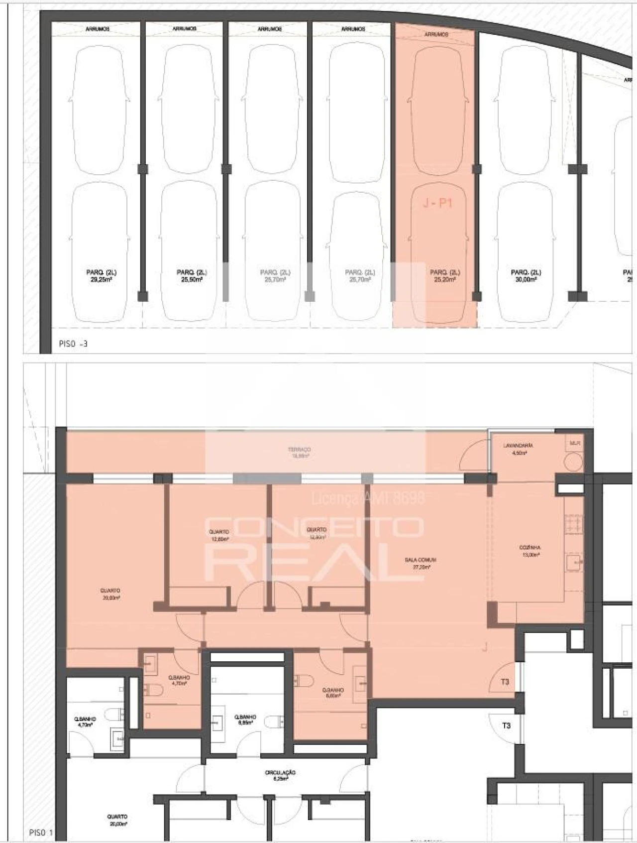 Apartamento T3 para Venda em Lordelo Foto 3