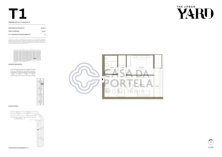 Apartamento T1 para Venda em Santa Marinha e São Pedro da Afurada Foto 11