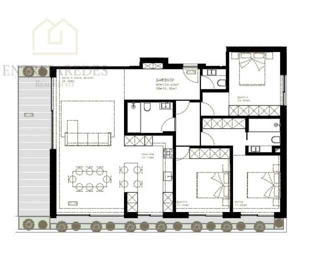 Apartamento T3 para Venda em São Felix da Marinha Foto 12