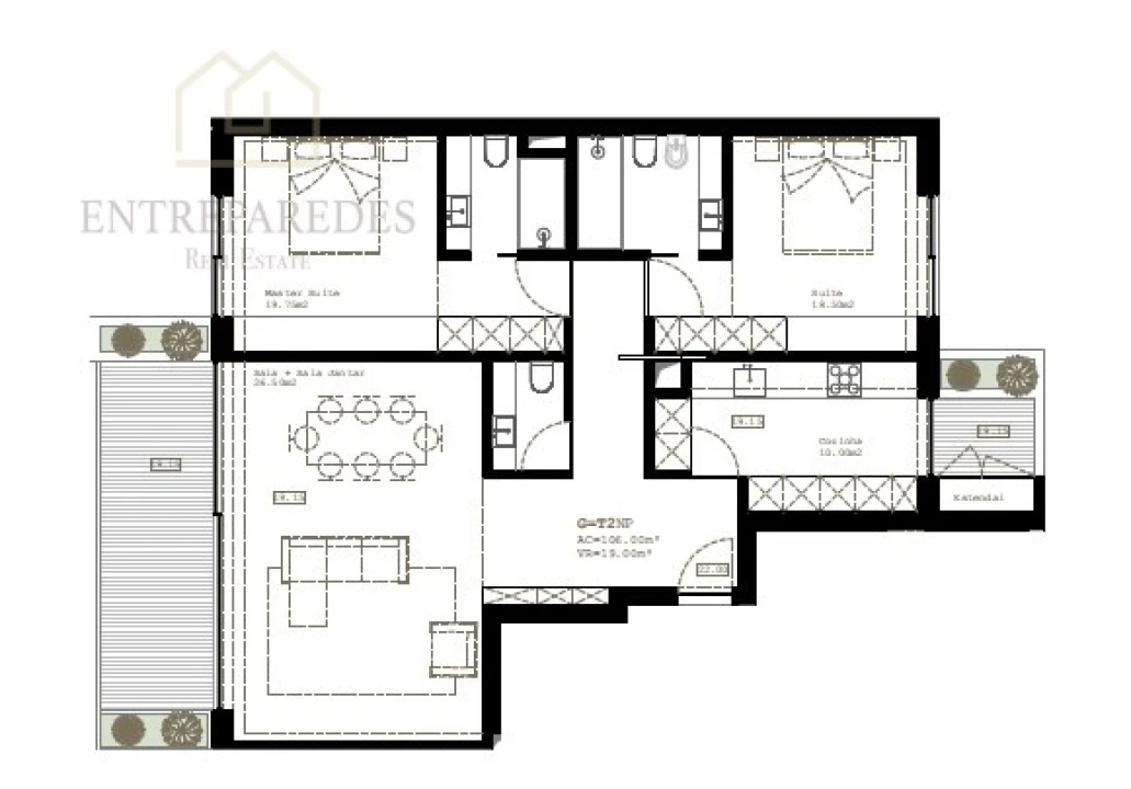 Apartamento T2 para Venda em São Felix da Marinha Foto 12