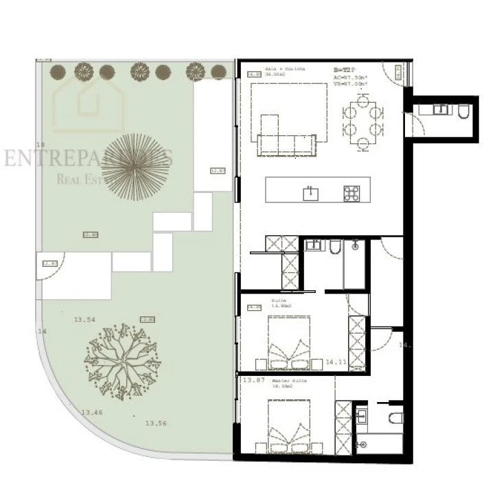 Apartamento T2 para Venda em São Felix da Marinha Foto 12