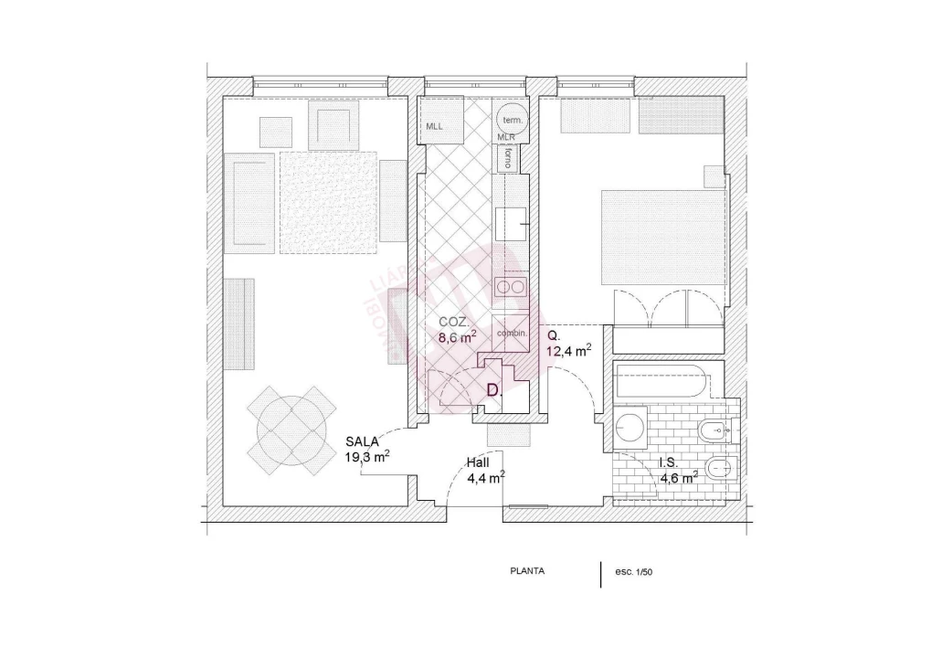 Apartamento T1 para Arrendamento em Costa da Caparica Foto 19