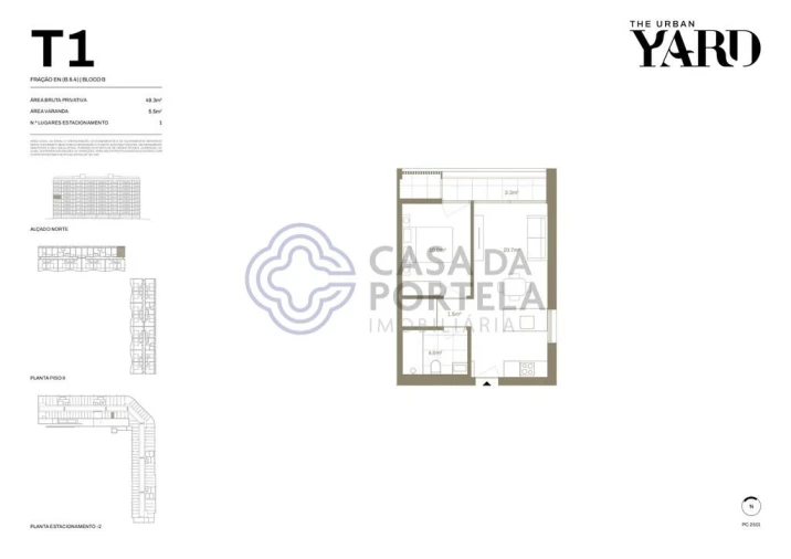 Apartamento T1 para Venda em Santa Marinha e São Pedro da Afurada Foto 11
