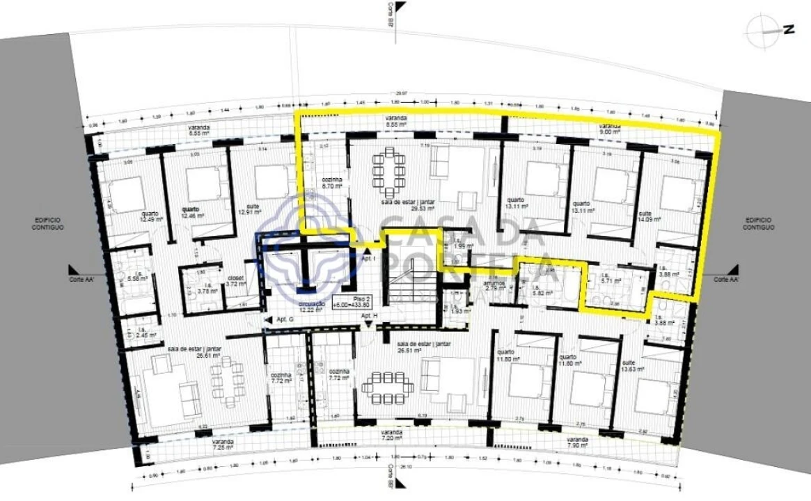 Apartamento T3 para Venda em Repeses e São Salvador Foto 2